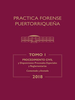 cover image of Práctica Forense Puertorriqueña